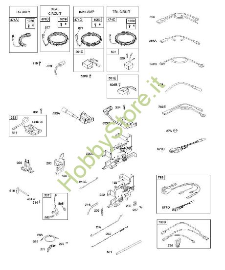 B - Alternatore, comandi, molla regolatore, accensione B&S - 21 €¦ 21R807-0012-B1 brand Stihl